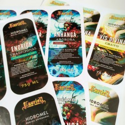 Adesivo Impresso PVC Base Branca - Folha A4 ou A3